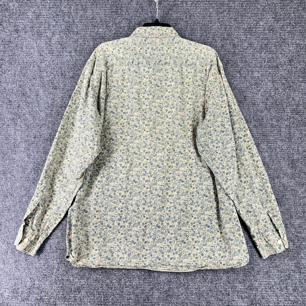 Gap Floral Shirt Men L‎ Cotton Pocket Heritage Relaxed Classic Woven Utility - Picture 5 of 10